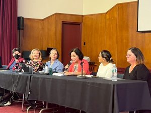 圖2:勵馨董事長潘璦琬女士受邀於全球婦女安置網絡(GNWS)分享台灣經驗